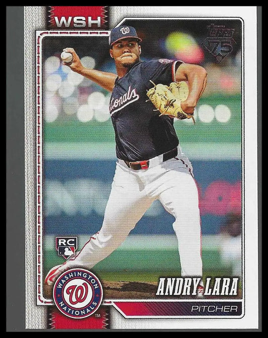 2026 Topps #36 Andry Lara Washington Nationals Rookie - Baseball Card Single