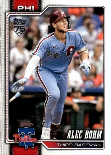 2026 Topps #377 Alec Bohm NM Near Mint Phillies ID:83023 - Baseball Card Single