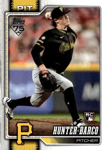 2026 Topps #398 Hunter Barco NM Near Mint RC Rookie Pirates ID:83271 - Baseball Card Single