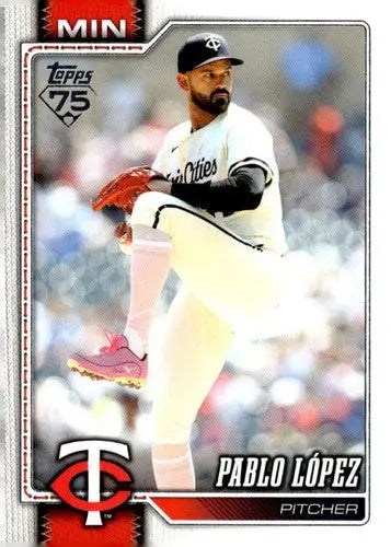 2026 Topps #509 Pablo Lopez NM Near Mint Twins ID:83290 - Baseball Card Single