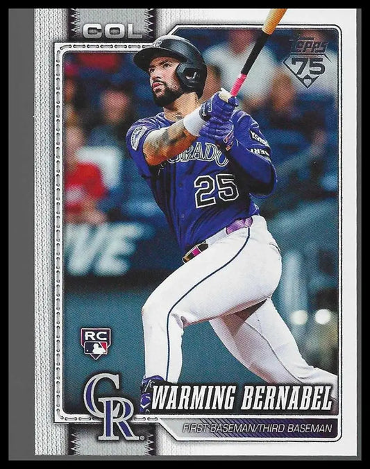 2026 Topps #55 Warming Bernabel Colorado Rockies Rookie - Baseball Card Single