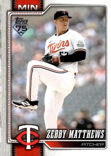 2026 Topps #606 Zebby Matthews NM Near Mint Twins ID:83313