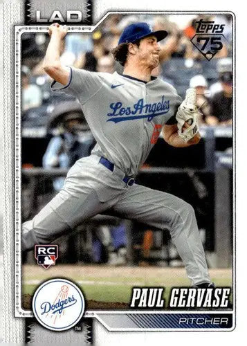 2026 Topps #611 Paul Gervase NM Near Mint RC Rookie Dodgers ID:83314
