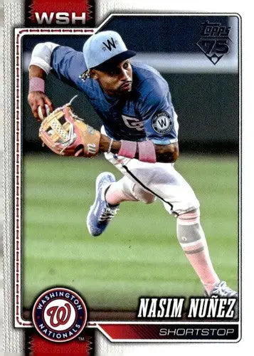 2026 Topps #645 Nasim Nunez NM Near Mint Nationals ID:83316 - Baseball Card Single