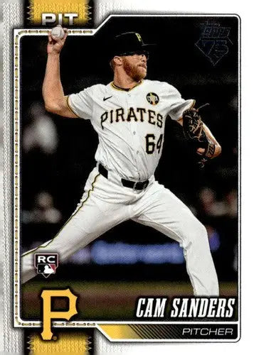 2026 Topps #679 Cam Sanders NM Near Mint RC Rookie Pirates ID:83065 - Baseball Card Single