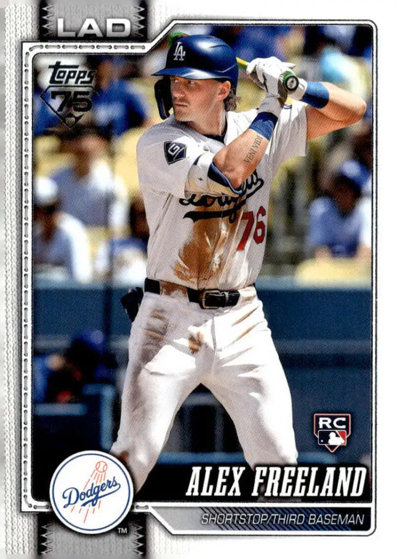 2026 Topps #74 Alex Freeland NM-MT RC Rookie Los Angeles Dodgers Baseball Card