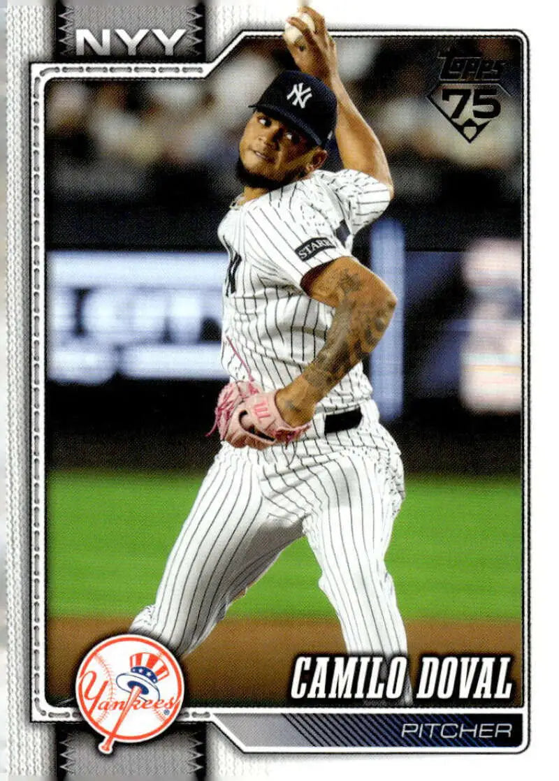 2026 Topps #75 Camilo Doval NM-MT New York Yankees Baseball Card