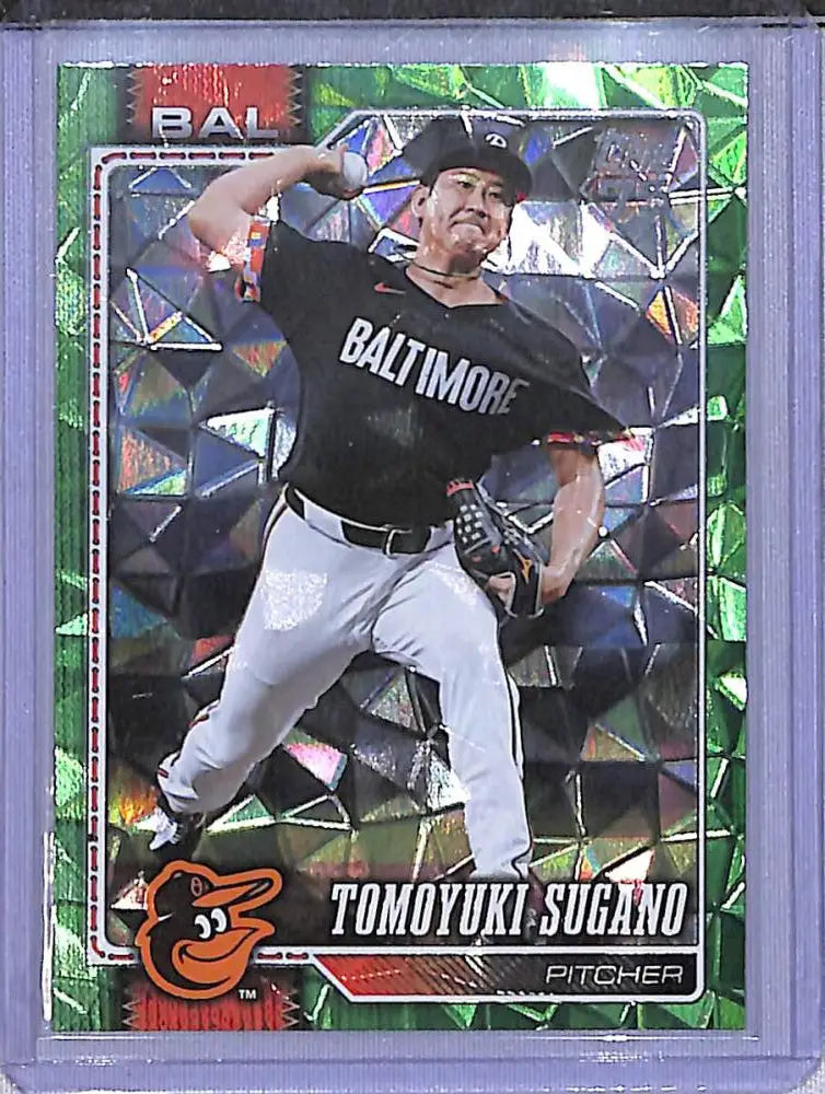 2026 Topps 75 Green Diamante #185 Tomoyuki Sugano NM-MT 97/99 Baltimore Orioles - Baseball Card Single