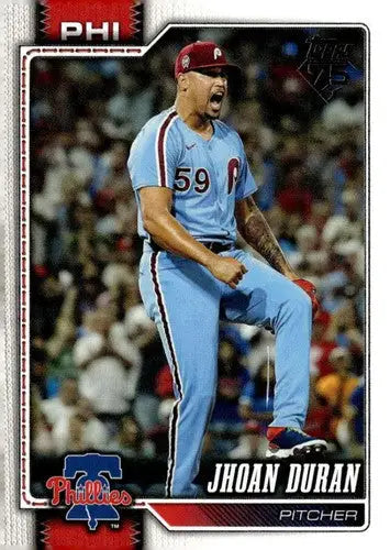 2026 Topps #83 Jhoan Duran NM-MT Phillies ID:81779 - Baseball Card Single