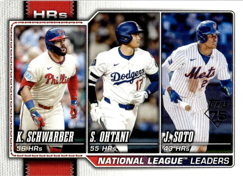2026 Topps #84 Juan Soto/Kyle Schwarber/Shohei Ohtani NM-MT Los Angeles Dodgers/New York Mets/Philadelphia Phillies