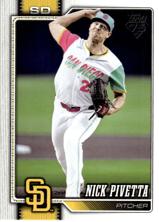 2026 Topps #9 Nick Pivetta NM-MT San Diego Padres Baseball Card