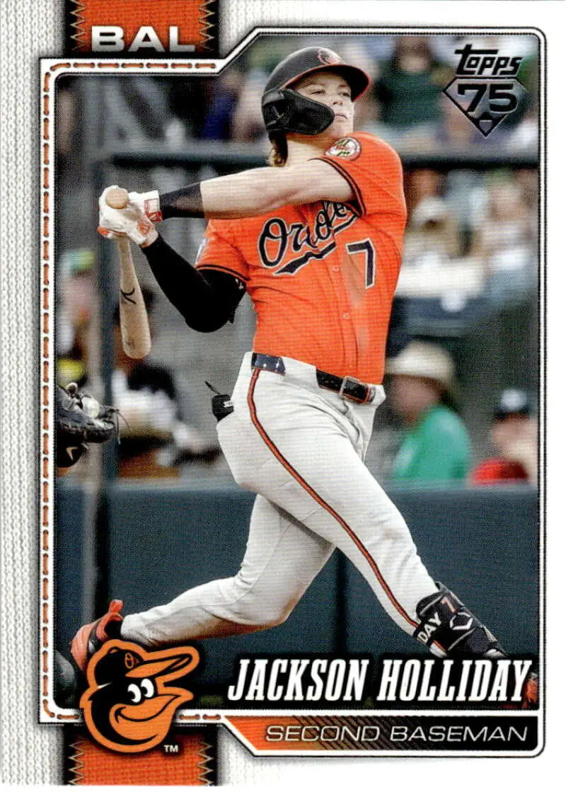 2026 Topps #92 Jackson Holliday NM-MT Baltimore Orioles Baseball Card