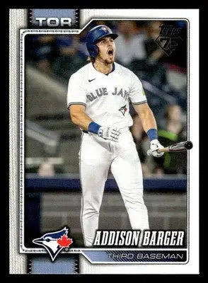 2026 Topps Addison Barger #241 Toronto Blue Jays - Baseball Card Single