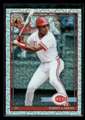 2026 Topps Barry Larkin #91C-37 1991 Topps 35th Anniv Chrome Reds - Baseball Card Single