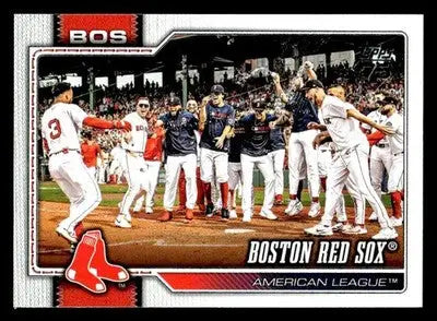 2026 Topps Boston Red Sox #198 Boston Red Sox - Baseball Card Single