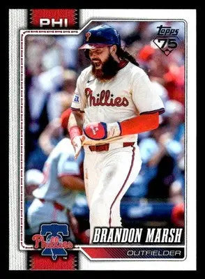 2026 Topps Brandon Marsh #335 Philadelphia Phillies - Baseball Card Single
