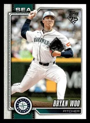 2026 Topps Bryan Woo #62 Seattle Mariners - Baseball Card Single
