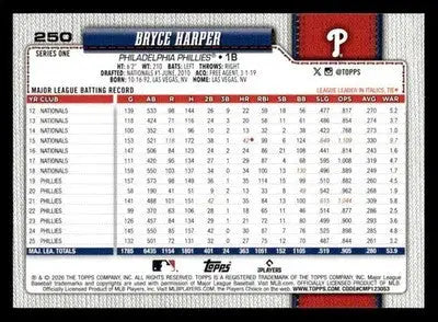 2026 Topps Bryce Harper #250 Philadelphia Phillies - Baseball Card Single