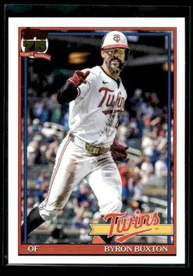 2026 Topps Byron Buxton #T91-92 1991 Topps 35th Anniversary Minnesota Twins - Baseball Card Single