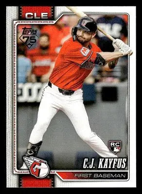 2026 Topps C.J. Kayfus #35 RC Cleveland Guardians - Baseball Card Single