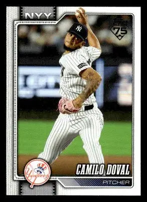 2026 Topps Camilo Doval #75 New York Yankees - Baseball Card Single