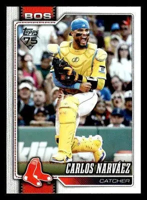 2026 Topps Carlos Narváez #344 Boston Red Sox - Baseball Card Single