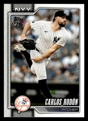 2026 Topps Carlos Rodón #82 New York Yankees - Baseball Card Single