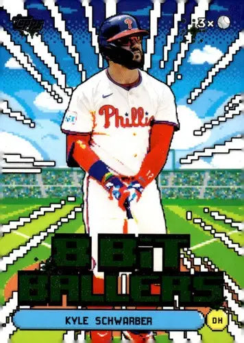 2026 Topps Celebration 8-Bit Ballers #8B-25 Kyle Schwarber NM-MT Philli ID:82161 - Baseball Card Single