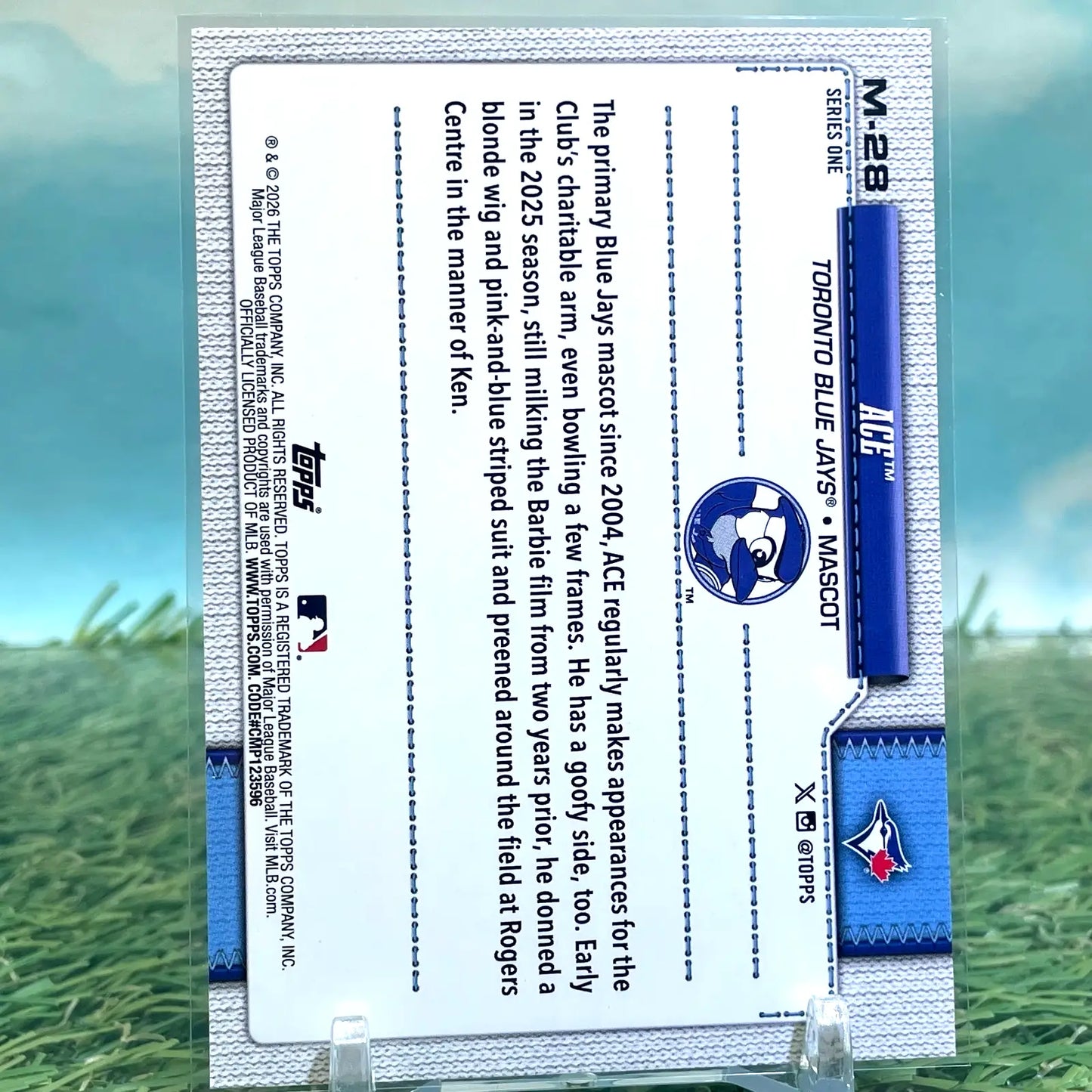 2026 Topps Celebration #M-28 ACE Mascots Toronto Blue Jays KM27 - Baseball Card Single