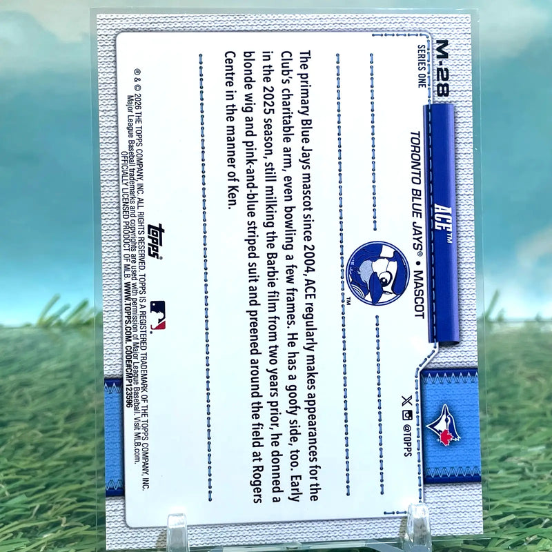 2026 Topps Celebration #M-28 ACE Mascots Toronto Blue Jays KM27 - Baseball Card Single