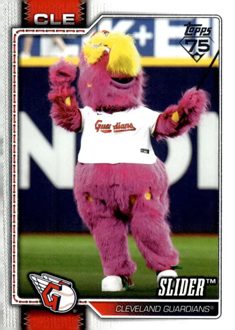 2026 Topps Celebration Mascots #M-25 Slider NM-MT Guardians ID:82174 - Baseball Card Single