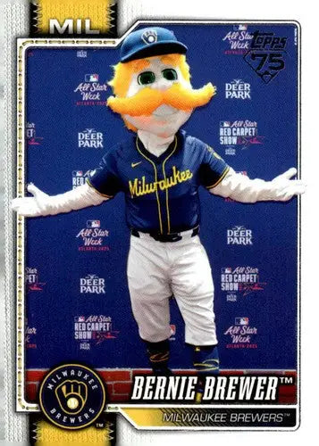 2026 Topps Celebration Mascots #M-5 Bernie Brewer NM-MT Brewers ID:82170 - Baseball Card Single