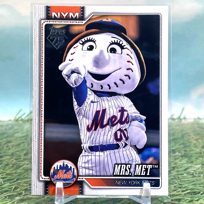 2026 Topps Celebrations #M-14 Mrs. Met Mascots New York Mets KM26 - Baseball Card Single