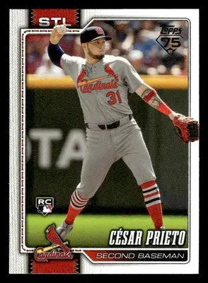 2026 Topps Cesar Prieto #95 RC St. Louis Cardinals - Baseball Card Single