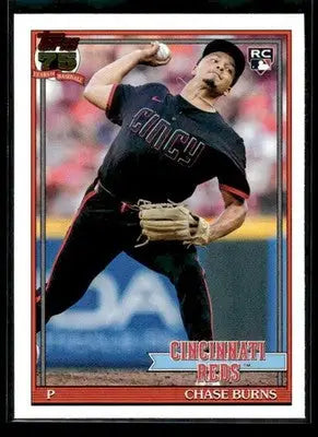 2026 Topps Chase Burns #T91-73 1991 Topps 35th Anniversary Cincinnati Reds - Baseball Card Single