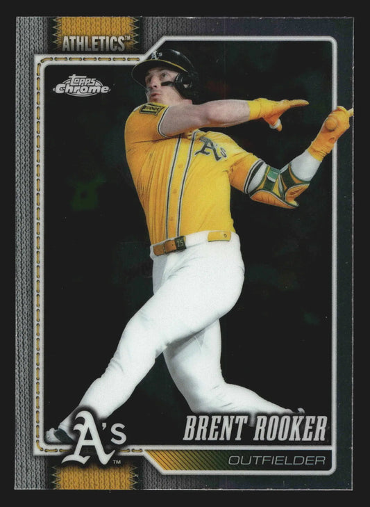 2026 Topps Chrome #186 Brent Rooker Athletics - Baseball Card Single