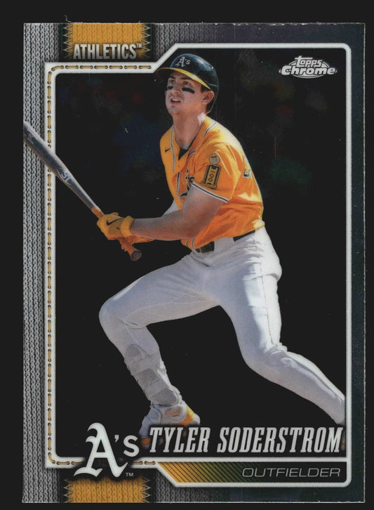 2026 Topps Chrome #211 Tyler Soderstrom Athletics - Baseball Card Single