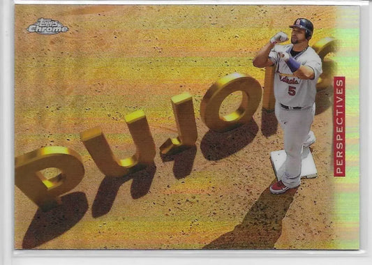 2026 Topps Chrome Albert Pujols Perspectives Refractor #P-9 (1460) - Baseball Card Single
