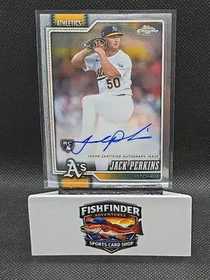 2026 TOPPS CHROME AUTO RC JACK PERKINS #RA-JPE ATHLETICS - Baseball Card Single