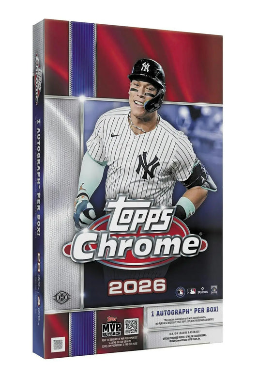 2026 Topps Chrome Baseball Hobby Box | Columbia Sports Cards - Baseball Card Box