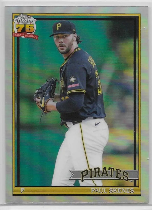 🔥 2026 Topps Chrome Baseball Paul Skenes 75th Refractor #91CB-15 Pirates (1453) - Baseball Card Single
