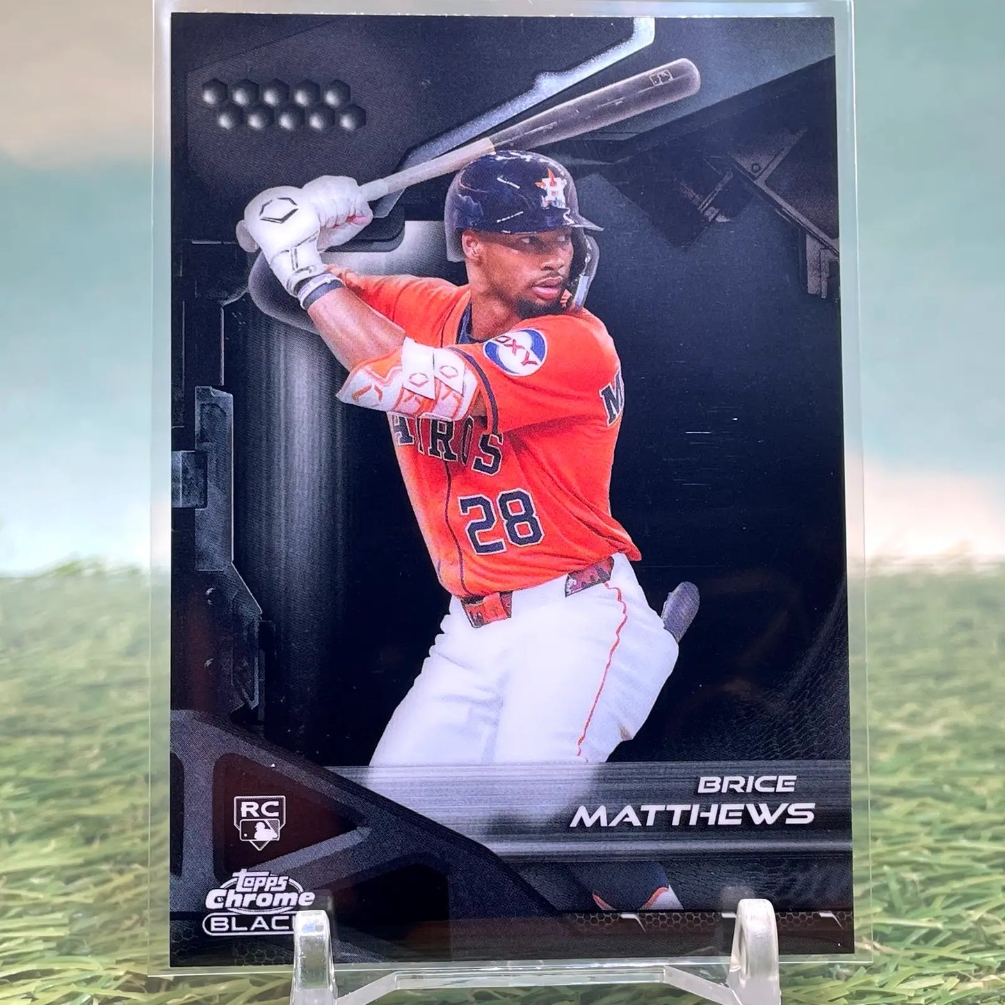 2026 Topps Chrome Black Brice Matthews Rookie (RC) Base #75 Astros - Baseball Card Single