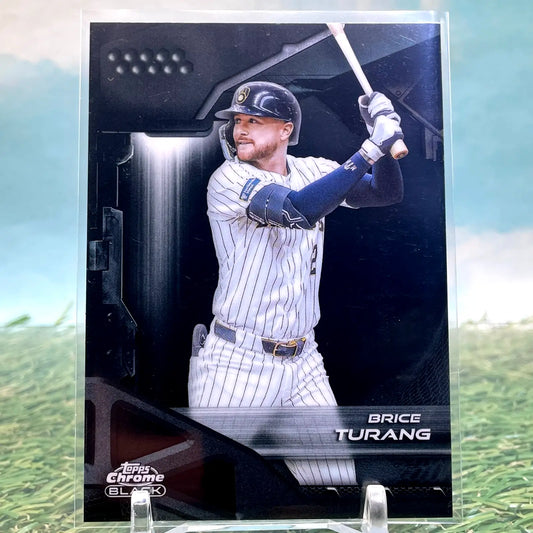 2026 Topps Chrome Black Brice Turang Milwaukee Brewers #168 - Baseball Card Single