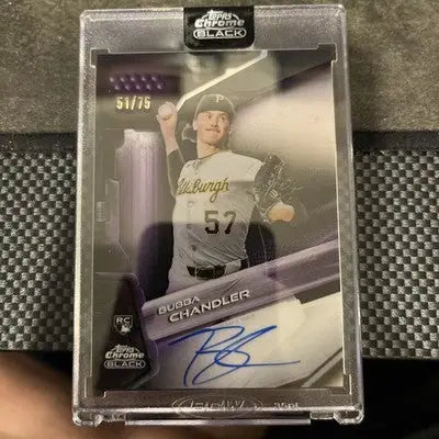 2026 Topps Chrome Black Bubba Chandler Auto /75 Pittsburgh Pirates RC - Baseball Card Single