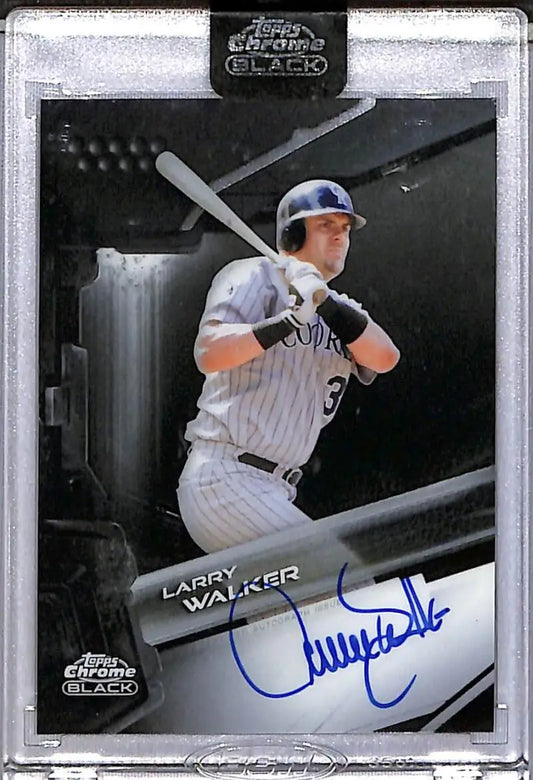 2026 Topps Chrome Black #CBA-LWA Larry Walker NM-MT Auto Colorado Rockies - Baseball Card Single