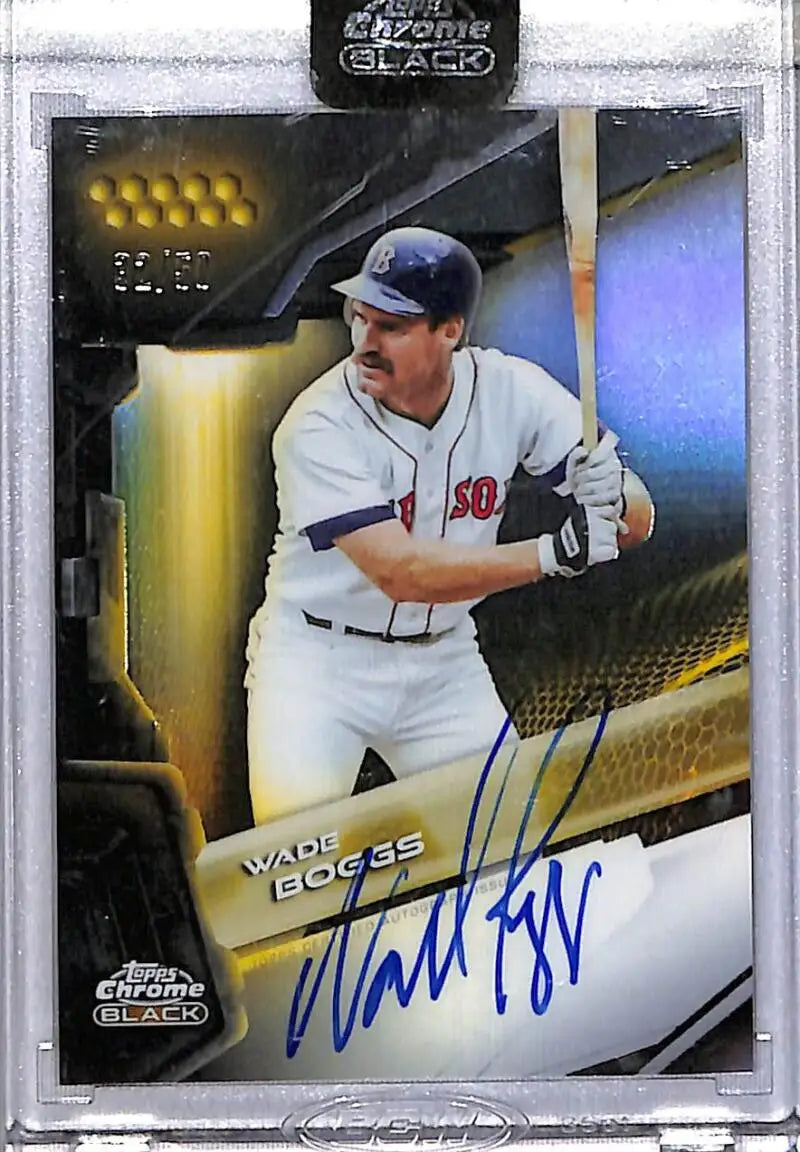 2026 Topps Chrome Black Gold #CBA-WB Wade Boggs NM-MT Auto 32/50 Boston Red Sox