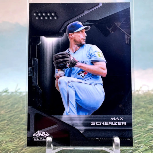 2026 Topps Chrome Black Max Scherzer Blue Jays Base #189 - Baseball Card Single