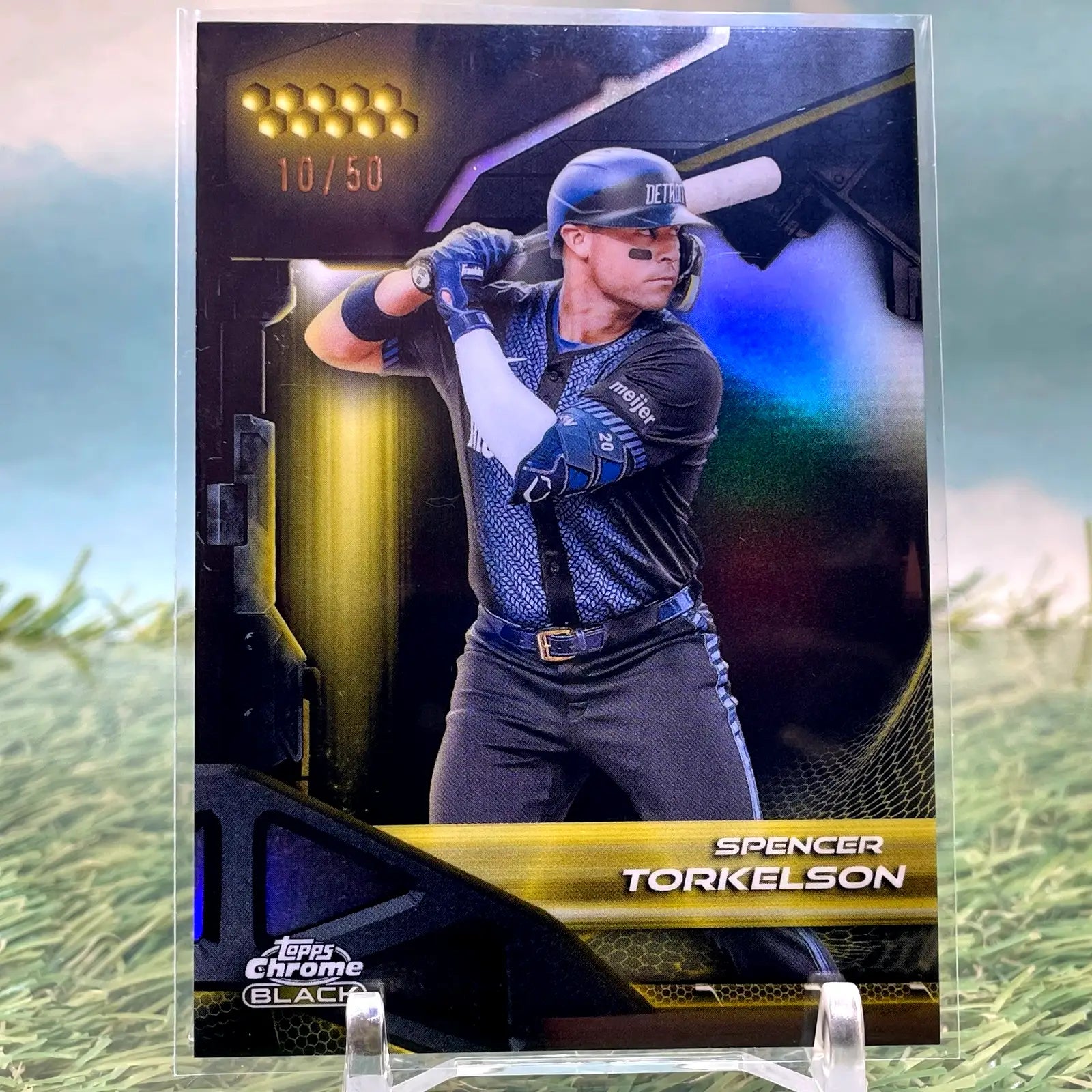 2026 Topps Chrome Black Spencer Torkelson Gold Refractor /50 Tigers - Baseball Card Single