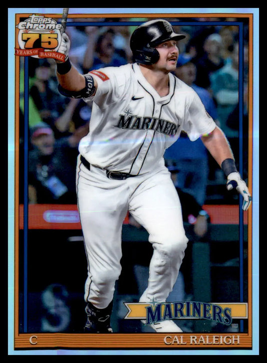 2026 Topps Chrome Cal Raleigh 35th Anniversary 1991 Refractor Seattle Mariners - Baseball Card Single