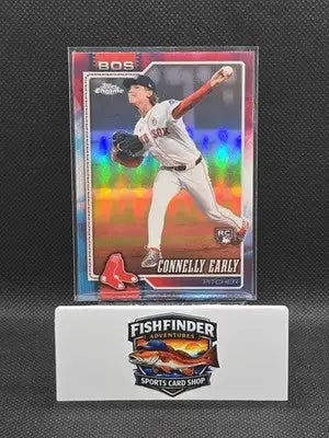 2026 Topps Chrome - Connelly Early RC Red White & Blue Refractor #129 Red Sox